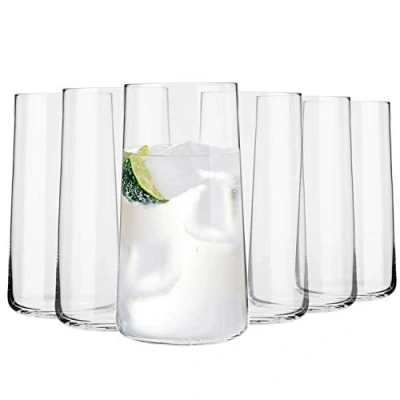 Afbeelding van KROSNO Hoog Water Sap Drinkglazen Set van 6 540 ML Avant Garde Collectie Hiball &amp; Tumbler Crystal Glass Perfect voor Thuis, Restaurants en Feesten Vaatwasser Veilig