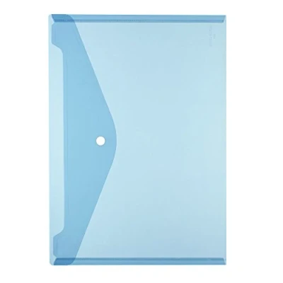 Afbeelding van Herlitz 10657948 Documententas A4 met drukknopsluiting, 6 stuks, blauw