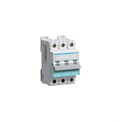 Afbeelding van Hager installatieautomaat 3p 10ka d karakteristiek 16a 3 modulen ndn316