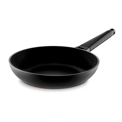 Afbeelding van Castey Koekenpan met afneembaar handvat, 22 cm, Gegoten Aluminium, Zwart, 30 x 5 cm
