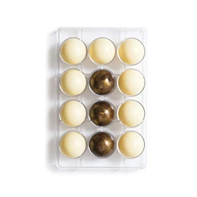 Afbeelding van Chocolade Holvorm Halve Bol (12x) Ø50 mm