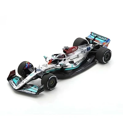 Afbeelding van Mercedes AMG F1 W13 E Performance Spark Modelauto 1:18 2022 George Russell Petronas