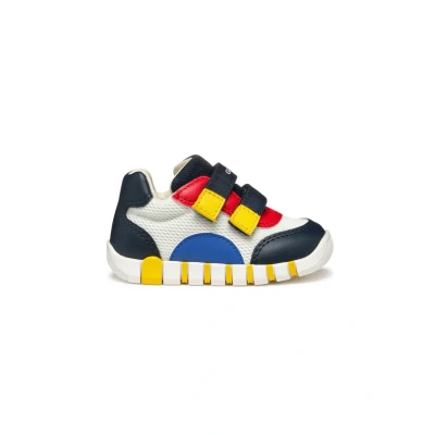 Afbeelding van Geox Iupidoo Babyschoenen voor kinderen, Maat: 18, White navy Kunststof/ textiel