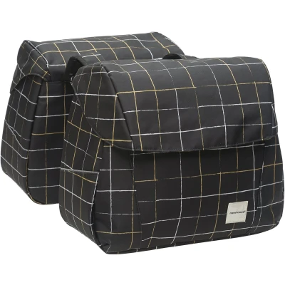 Afbeelding van NewLooxs 256.371 Dubbele tas Joli Double 37L Check Black