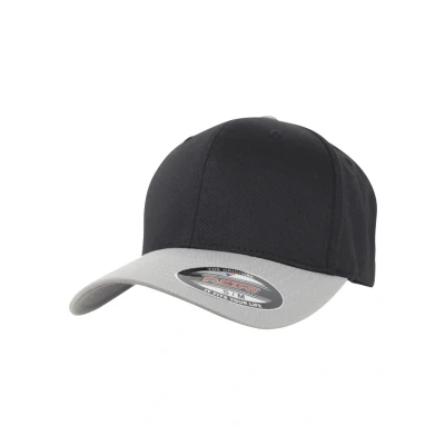 Afbeelding van Flexfit Wooly Combed 2TONE Pet, Maat: L/XL, Black/silver