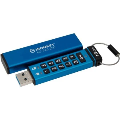 Afbeelding van Kingston IronKey Keypad 200 Hardware encrypted 16GB USB Flash Drive