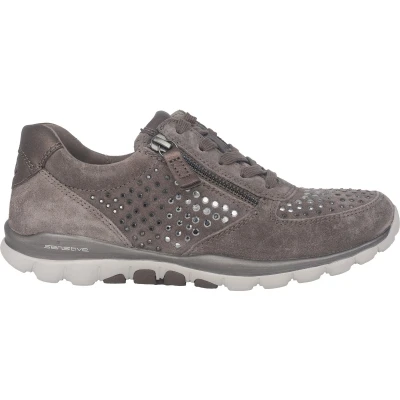 Afbeelding van Gabor rollingsoft sensitive 76.968.30 dames rollende wandelsneaker grijs maat 37 (EU) 4 (UK)