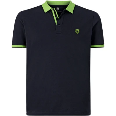 Afbeelding van Jan Vanderstorm regular fit polo LAVRANS Plus Size zwart