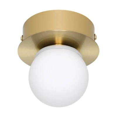 Afbeelding van EGLO Mosiano Wandlamp Plafondlamp Spiegellamp Badkamer LED Ø 11 cm Goud/Wit