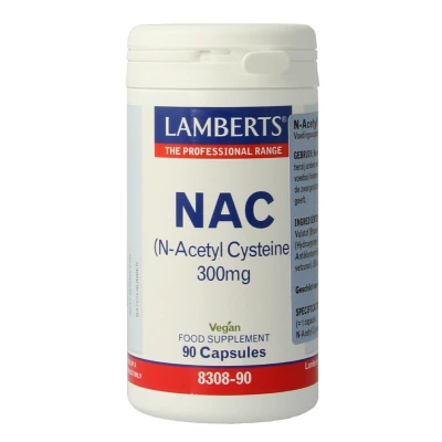 Afbeelding van Lamberts N acetyl cysteine 90 capsules