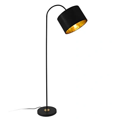 Afbeelding van Vloerlamp staande lamp 173 cm Toledo E27 zwart