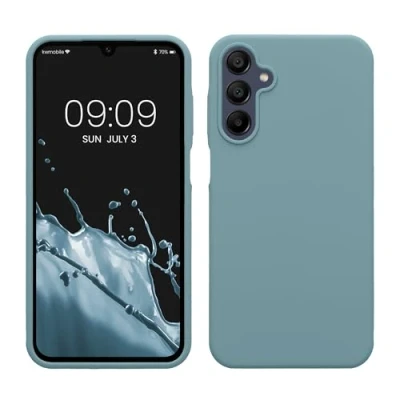 Afbeelding van kwmobile telefoonhoesje geschikt voor Samsung Galaxy A15 5G Hoesje met siliconen coating Smartphone case in antieksteen