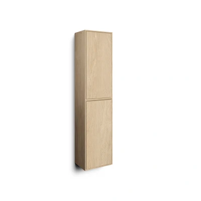 Afbeelding van LoooX Wood hoge kast 2 dr push open softclose 170x40x30cm eiken old grey