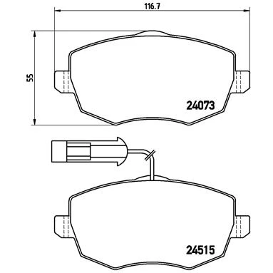 Afbeelding van Brembo Remblokset P 23 127