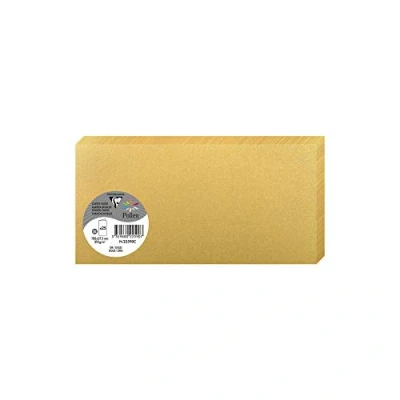 Afbeelding van Clairefontaine 21506 C Pollen Pack 25 Vouwkaarten 10,6 x 21,3 cm 21,30 10,60 0,10 goud