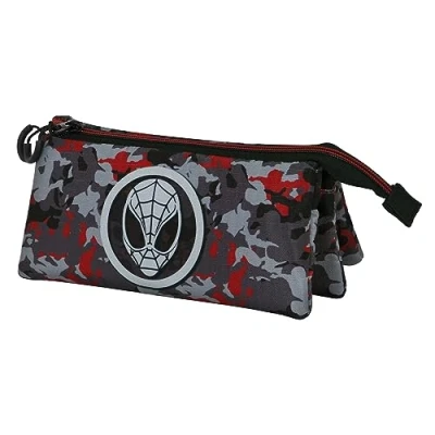 Afbeelding van Spiderman Spidercammo ECO Triple Etui, Zwart, Eén maat, Etui