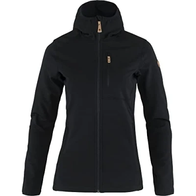 Afbeelding van FJALLRAVEN Keb Fleece Hoody Dames Zwart Maat M