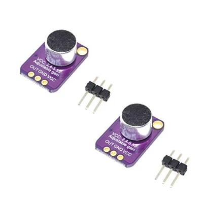Afbeelding van iHaospace 2 Stks MAX4466 Electret Microfoon Versterker Module Verstelbare Gain GY
