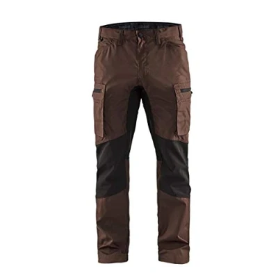 Afbeelding van Blaklader Service werkbroek met stretch 1459 1845 Bruin/Zwart D116