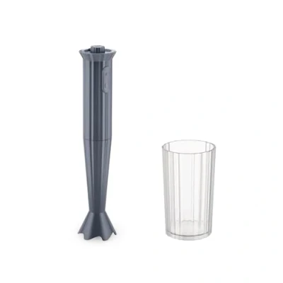 Afbeelding van Alessi Staafmixer Plissé 2 standen grijs Michele de Lucchi MDL10G