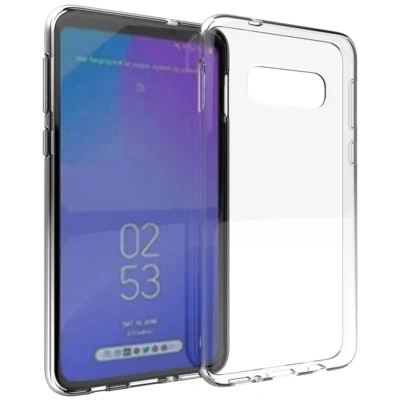 Afbeelding van Samsung Galaxy S10e Hoesje Siliconen en TPU (zacht) Accezz Softcase/Backcover Transparant Telefoonhoesje