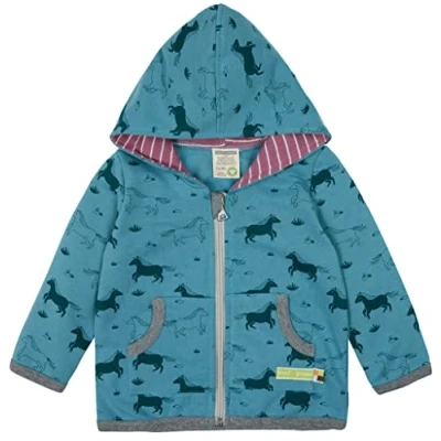 Afbeelding van loud + proud Sweater met rits voor kinderen, Maat: 74/80, Hellblau
