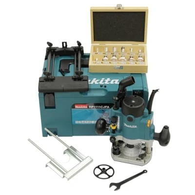 Afbeelding van Makita RP1111CJFA Bovenfreesmachine 1100 W Incl. accessoires