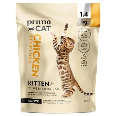 Afbeelding van PrimaCat Volledig droogvoer met kippensmaak voor kittens en zogende katten, 1,4 kg