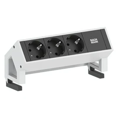 Afbeelding van Bachmann, Stekkerdoos, DESK2 3xSchuko stekkerdoos (3 x, CEE 7/3, 0.20 m)