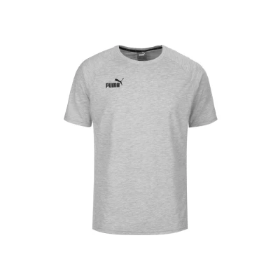 Afbeelding van Puma Teamfinal Tshirt basic, Heren, Maat: Medium, Light gray heather