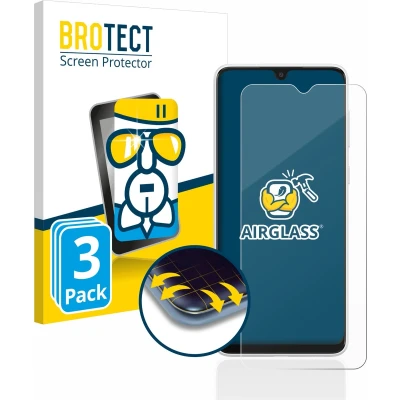 Afbeelding van BROTECT Screenprotector voor Samsung Galaxy A03 Folie Beschermfolie Beschermglas transparant (3 Stuks)