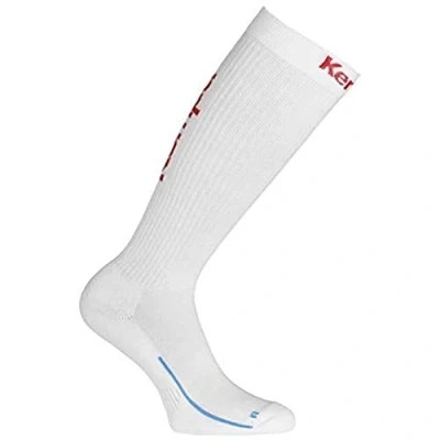 Afbeelding van Kempa Sok Lang sportsokken wit/rood Unisex