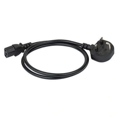 Afbeelding van Showtec IEC C13 to UK BS13 Plug 3 x 1,5 mm² 1 m