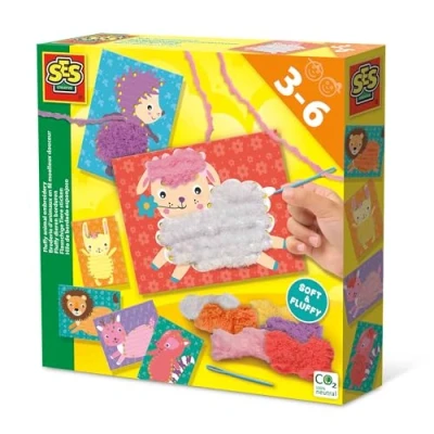 Afbeelding van SES Fluffy Dieren Borduren