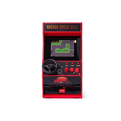 Afbeelding van Legami Arcade Speed Race mini videospel, inclusief 30 games, Engelse taal, met licht en geluid, 3 AA batterijen niet inbegrepen, 8,5 x 26 cm, 2,4 inch display, RAC0001