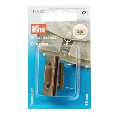Afbeelding van Prym 417882 Tourniquet voor tassen oudmessing geborsteld