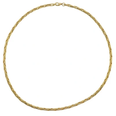 Afbeelding van Behave Ketting klassiek dames schakelketting goud kleur 50 cm