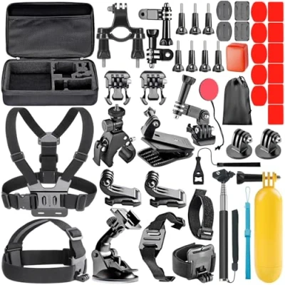 Afbeelding van Neewer ALL In 1 Accessoireset voor actiecamera&#039;s Hero Session/5 2 3 3+ 4 5 6 SJ4000 5000 6000 DBPOWER AKASO VicTsing APEMAN WiMiUS Rollei QUMOX Lightdow Campark