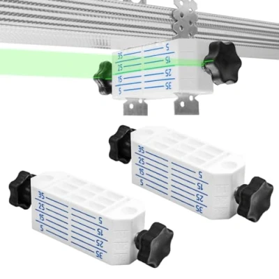Afbeelding van 2 stuks x plafondnivelleringshouder profiel CD60 ES kleerhanger gipsplaat regips nivelleringssysteem voor verlaagde plafonds snel montagegereedschap