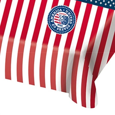 Afbeelding van Tafelkleed USA Party 130x180cm