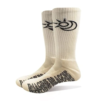 Afbeelding van Imagine Dragons Sokken Follow You nieuw Officieel Unisex Wit Ankle (UK Size UK 7 11