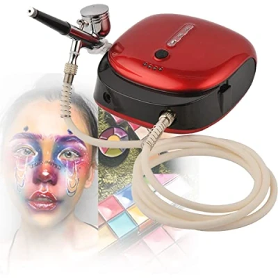 Afbeelding van Airbrush Kit,Draagbare Mini Set,Draadloze Kits voor Make Up,Schilderen,Handheld Kit Taart Decoreren,Nail Design,21psi Dual Action
