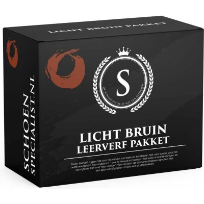 Afbeelding van Brush leerverf pakket 020 Licht bruin