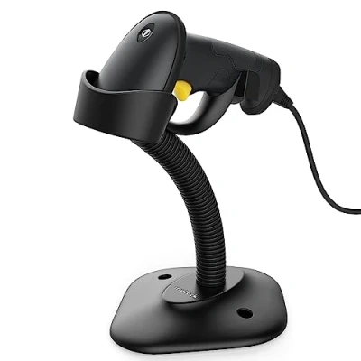 Afbeelding van Inateck barcodescanner USB met intelligente standaard, 1D barcodescanner, BCST 33