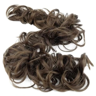 Afbeelding van CAISHA XXL Haarstukje Haarwokkel Opgestoken Volumineus Gekruld Knoet Bruin HW23