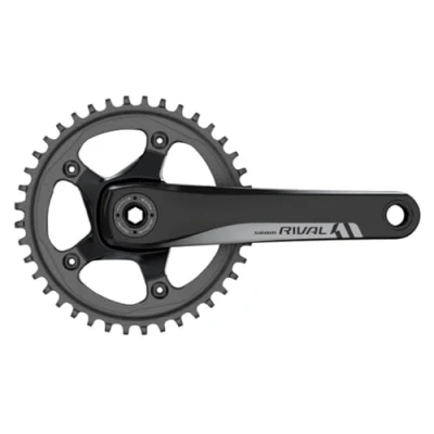 Afbeelding van Crankstel sram rival 1 42 tands bb30 175mm 11 speed geen lagers steek ZWART