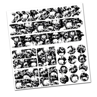 Afbeelding van AlphaShield framebescherming voor fiets, foliestickers, carbon, MTB/BMX, lakbescherming, R159, R161 (21 Skulls)