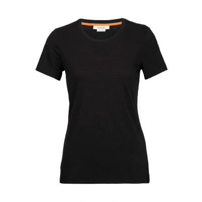 Afbeelding van Icebreaker W Central SS Tshirt basic, Dames, Maat: Small, Black