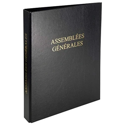 Afbeelding van EXACOMPTA Classeur &quot;Assemblées générales&quot;, 4 anneaux voor de marché: F 1 stuk (46210E)