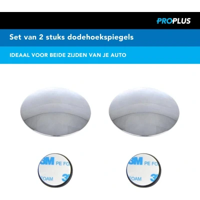 Afbeelding van Pro Plus Dodehoekspiegel Rond Ø 50 mm 2 Stuks